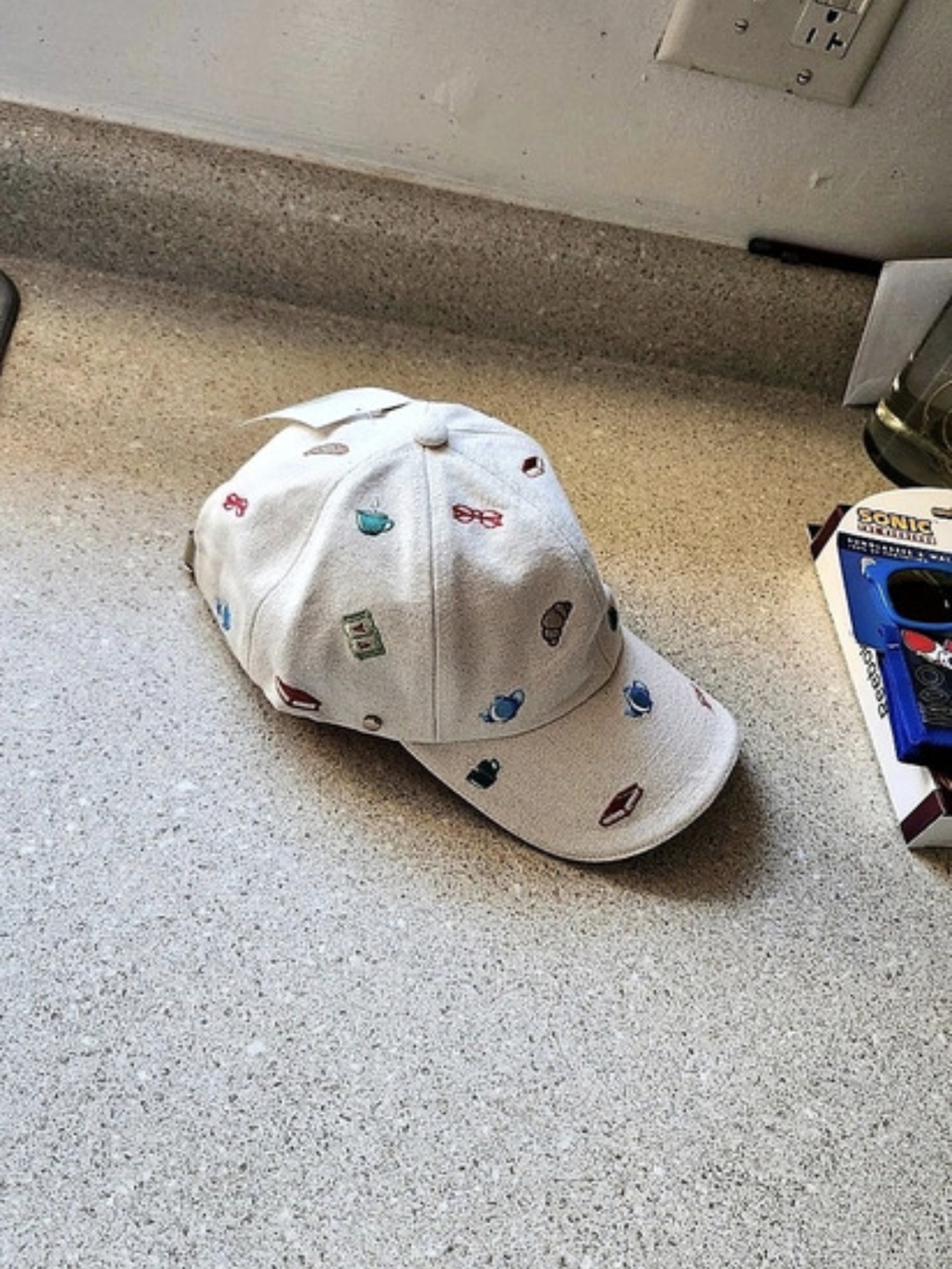 Free Assembly Women's Embroidered Cap White